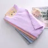 Produção de fábrica toalha de fleece de coral toalha de rosto lisa infantil toalha de rosto macia absorvente toalha de pano removedora de maquiagem