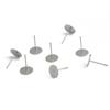 Pendientes planos de acero inoxidable, pendientes hechos a mano, accesorios para pendientes, pendientes planos, joyería, tapones para los oídos, venta directa.