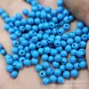 Cuentas Redondas Turquesa Azul Imitación Cuentas Sueltas de Jade Cuentas Redondas Azules y Blancas de 4 mm Accesorios para Pulseras Collares Joyería Cuentas Hechas a Mano