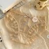 Puro quer creme gelo seda menina roupa íntima feminina algodão puro 7A antibacteriano virilha cintura baixa sem costura fina pele-friendly senhoras briefs