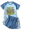 Plantas vs.. Traje de baño de zombies para niños con sobrepeso, traje de baño infantil, conjunto de dos piezas de secado rápido para niños, moderno