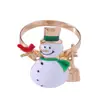 Serie Navideña Anillos para Servilletas de Papá Noel y Muñeco de Nieve, Colección de Hebillas Decorativas para Servilletas de Hotel