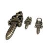 Herrajes decorativos para equipaje, accesorios, tirador de espada, tirador de tarjeta, cabeza de tirador, decoración vintage, pintura blanca color latón, aceite para untar
