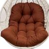 Cojín Impermeable para Silla Colgante Transfronterizo, Cojín Espesado para Silla Mecedora de Cesta Colgante, Cojín Integrado con Respaldo para Silla Colgante Redonda Nido de Pájaro