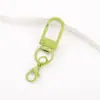 Llavero Popular Giratorio de Colores con Cierre de Resorte Hebilla para Puerta Hebilla Colgante Pintada Colgante para Bolso Accesorios de Joyería DIY
