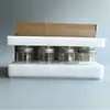 Amazon Tarro de Caviar Tarro de Mason Sellado Vidrio Superficie Lisa Espesado Tarro para Mermelada Salsa Picante Botella de Vidrio para Caviar