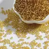 Cuentas de semillas de color sólido Tang de 2-4 mm, cuentas color crema, cuentas de ábaco premium, cuentas de vidrio plateado, accesorios para joyería, cuentas pequeñas al por mayor