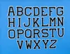 Parches bordados de letras en inglés de colores de venta caliente transfronteriza al por mayor, parches bordados por computadora para decoración de ropa y sombreros