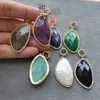 Amazon deseo colgante piedra natural amatista colgante borde obsidiana cadena suéter venta al por mayor