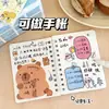 Cuaderno de Espiral de Mascota de Dibujos Animados Lindo, Cuaderno A7 Pequeño de Bolsillo con Solapa Portátil de Aspecto Elegante, Bloc de Notas Creativo para Mensajes de Estudiante