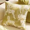 Almohada de Caballo Real Estilo Francés Retro de Lujo Ligero Verde Cojín de Cintura para Sofá de Sala de Estar Cojín para Ventana de Mirador