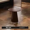Conjunto de Mesa e Cadeiras para Café, Booth de Bar, Loja de Sobremesas e Chá com Leite, Sofá de Restaurante, Área de Descanso, Cadeira Vintage de Couro Oleado