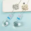 Apanhador de Sol de Metal com Garra de Cachorro e Gato com Diamante Pegajoso Pingente de Cristal Pingente DIY Lembrança Animal Mercadorias Transfronteiriças da Amazon