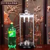 Botella de Vidrio para Vino de Gran Capacidad con Grifo, Tarro de Vino Sellado de Alto Gama de Diámetro Grande, Botella Especial Espesa para Vino de Ginseng y Cuerno