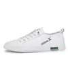 Zapatillas Blancas para Hombre, Zapatos Casuales Slip-On Bordados de Primavera y Otoño, Zapatillas Deportivas de un Solo Paso, Zapatos Nuevos de Moda para Hombre