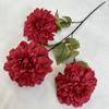 Meichun 3 Flor de Dalia adornos para cámara de boda material de flor simulación jardinería flor decorativa flor de tela de seda arreglo floral