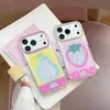 Resina Epoxi Adecuada para Funda de Teléfono Apple 17 16Pro Transparente Hueca Diseño de Frutas iPhone 18 Cobertura Completa 14 Colorida Chapada en Oro