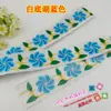 Disfraz Étnico COS Encaje Bordado Hanfu Disfraz de Escenario Tela Larga de Tira Pegatina Encaje Bordado S800# Flor Caliente