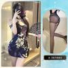 Noite Dourada Lingerie Sexy Traje Clássico Cheongsam Uniforme Sexy Paixão Pijama Tentação Roxo Provocante qqny Desejo Puro