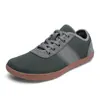 Sapatos barefoot masculinos transfronteiriços de pé largo, sapatos esportivos para atividades ao ar livre com biqueira larga, sapatos de caminhada de malha fly-knit de verão, em estoque para a primavera
