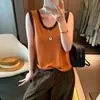 Elegante Camisola de Punto con Bloques de Color, Diseño Hueco y Espalda Descubierta para Mujer, Nuevo Verano 2026, Top Delgado de Corte Holgado, Hermoso
