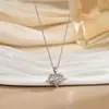 Comercio Exterior Transfronterizo Nueva Estrella Rosa Diamante Amor Collar Joyería para Mujer Personalidad de Moda Cadena para Clavícula de Alto Grado Que No Se Desvanece