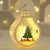 Nueva decoración navideña luz nocturna luminosa colgante Suministros navideños Accesorios de diseño Portavelas de escritorio Decoración de ventana