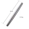 Rodillo Hueco Sandblasteado de Acero Inoxidable 304, Rodillo Antiadherente para Hornear para Uso Doméstico, Palo Rodillo para Masa de Empanada