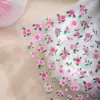 Cyansea Novo Estilo Flores Silvestres da Primavera Fresca Embossado Ins Adesivos de Unha Elegantes Pintura a Óleo Flor Silvestre Design Simples