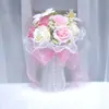 277 Ramo de Novia de Rosas para Boda, Flores de Jabón, Ramo de Flores Artificiales, Accesorios para Fotografía de Bodas, Flores Decorativas