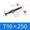 Juego de husillo de bolas tipo T Accesorio Tornillo trapezoidal Husillo de bolas trapezoidal Maquinaria para carpintería Abrazadera para husillo de bolas