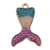 58 Estilos de Pingentes de Estrela-do-Mar, Concha, Búzios, Pérola, Sereia com Gotejamento de Óleo, Acessórios para Pulseira, Colar, Joias DIY