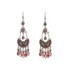 Pendientes de borla de diamantes con personalidad retro creativa de estilo chino, joyería con temperamento en forma de media luna, pendientes de moda, pendientes al por mayor
