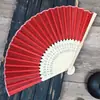 Abanicos Plegables de Seda Estilo Antiguo, Abanicos Lisos Personalizados, Abanicos Publicitarios para Caligrafía y Pintura DIY, Fábrica Fuente Mayorista