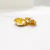Botones Metálicos con Pedrería en Forma de Flor para Goteo de Aceite, Botones para Camisa, Botones para Tejidos de Suéter, Botones, Botones Jinda
