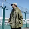 Jaqueta de Marca de Moda de Rua Japonesa Masculina Outono e Inverno Novo Corta-vento Estilo Vibe À Prova de Vento Solta Versátil Casal Estilo Hong Kong