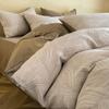 Juego de cuatro piezas de algodón de tres capas, sábana y edredón de algodón 60, ropa de cama textil para el hogar Nantong, funda de edredón de tres piezas, ropa de cama 4