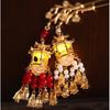 Horquilla de estilo antiguo luminoso para el pelo del pabellón Yuanxiao, accesorios para el cabello Hanfu, linterna, palillos para niña, lámpara de palacio, accesorios para el peinado recogido de cheongsam, sacudidas de paso