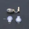 Placa de Incienso para Mosquitos Pinza para Oreja Almohadilla para Oreja Silicona Transparente Ecológica Almohadilla Anti-Dolor Accesorios para Pendientes de Bricolaje Pinza para Oreja Goma Suave