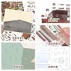 Adesivos de Paisagem de Yilan 184.0 Série Nostálgica Adesivos de Cena em Miniatura Decalques de Cena Tridimensional 3D Adesivos para Diário DIY