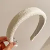 Diadema de Esponja de Color Café con Leche de Gama Alta para Mujer, Diadema de Parte Superior Alta, Nuevo Estilo Otoño e Invierno 2026, Accesorio para el Cabello de Uso Diario