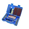 Kit de Reparo de Pneus Universal com 58 Peças em Material ABS - Conjunto Completo de Ferramentas para Cravação de Pneus para Carro, Bicicleta, Motocicleta - Acessórios de Plugue para Pneus Furos Conjunto Profissional de Broca de Reparo e Garfo