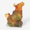Niu Yun Feng Shui Decoração de Casa Decoração de Escritório Enfeites de Vidro Método Antigo de Fundição em Cera e Remoção de Cera Fábrica de Processamento Personalizado