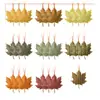 Decoraciones Colgantes de Tela No Tejida para Otoño Acción de Gracias, Decoraciones de Fiesta de Calabaza Hoja de Arce Linda de Fieltro 3D, Venta Directa del Fabricante