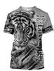 Wu 860203 Ropa Infantil con Estampado Digital 3D para Hombres y Mujeres Camisetas de Manga Corta Tendencia