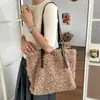 Moda Commute Nuevo Lana de Cordero 2026 Piel Hombro Único Bolso de Invierno para Mujer Gran Capacidad Bolso Tote Casual Felpa