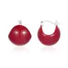 Pendientes de Moda Esmaltados de Colores Vintage con un Diseño Tridimensional Estilo Hong Kong, Pendientes de Tendencia Nicho Otoño e Invierno al por Mayor