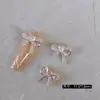 Lz Novos Acessórios para Nail Art Laço Zircônia Super Brilhante de Alta Qualidade Decoração de Unha Laço de Fita Acessórios de Unha Vestíveis