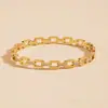 Joyería Transfronteriza, Lujo Ligero y Gama Alta, Pulsera de Diamantes Microincrustados para Mujer, Moderna, Sencilla y Versátil, Pulsera de Acero de Titanio que No se Desvanece