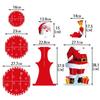 Decoração de Festa de Natal de Inverno Suporte de Bolo de Múltiplas Camadas Decoração de Sobremesa de Festa de Ano Novo Suporte de Bolo de Árvore de Natal